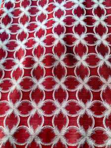 Tela Jacquard Floral Roja para Sofá, Textil de Tapicería Tejida para Sillón, Cortinas y Muebles Personalizados - Product Image 4