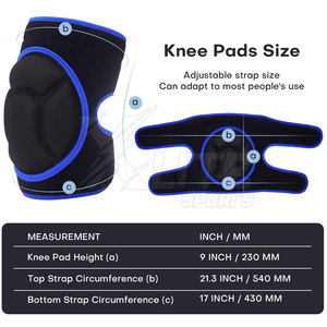 Protection Professionnelle pour Gardien de But : Genouillères en Mousse EVA Ajustables pour Hommes et Femmes – Collection d'Équipements de Football du Fabricant - Product Image 2