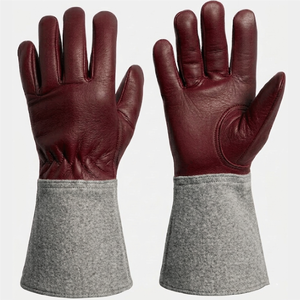 Guantes de Trabajo de Seguridad de Cuero, Guantes de Protección para Soldadura, Guantes de Conducción de Autobús para Hombre, Guantes de Soldadura de Piel de Oveja Auténtica - Product Image 1