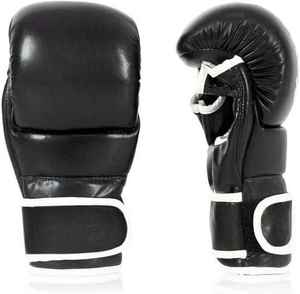 Guantes de Boxeo Profesionales de Cuero Liso para Hombre con Diseño Transpirable y Ligero que Absorbe la Humedad - Product Image 2