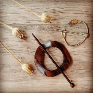 Pasador de Pelo de Madera Natural Hecho a Mano, Ecológico, para Peinados Ecológicos, Accesorios de Joyería - Product Image 5