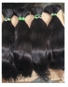 Extensiones de cabello humano sin procesar y virgen indio 100% a granel a precio de fábrica mayorista de la India - Product Image 4