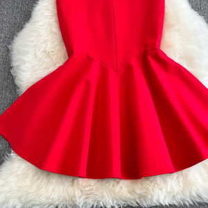 Falda vaquera elástica 3D OEM 2026 de nueva llegada para mujer, cintura natural, efecto adelgazante, estilo cruzado, a media pantorrilla, informal de verano para uso diario - Product Image 4