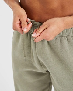 <b>Summer</b> Casual Baggy <b>Trousers</b> Loose Pants 100% Cotton Solid Color Sweatpants OEM Service Available Women Jogger Pant - Product Image 5
