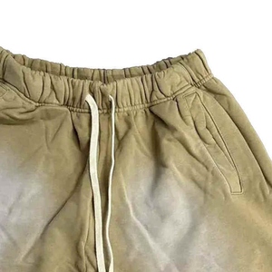 Nouveau short délavé tendance pour homme, logo personnalisé, uni, respirant, 100 % coton, séchage rapide, décontracté, taille élastique - Product Image 2