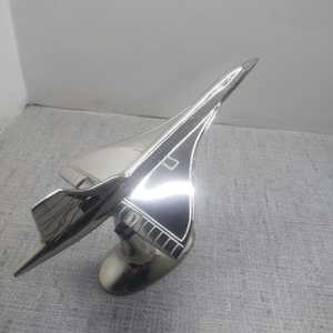 Adorno de Escritorio de Avión Concorde Vintage, Modelo de Avión Supersónico de Aluminio con Acabado en Níquel, Decoración Art Deco para el Hogar - Product Image 1