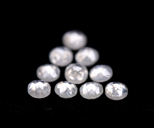 Nuevos diamantes naturales de corte rosa de 2.3-3.0 mm, color lechoso, corte excelente, diamantes redondos sueltos de corte rosa para joyería personalizada. - Product Image 3