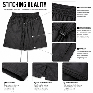 Wholesale <b>Lightweight</b> Oxford Waterproof Breathable Windbreaker <b>Cargo</b> <b>Shorts</b> Casual Sports Nylon Men Summer Knee Length - Product Image 5