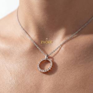 Collier en or avec diamant symbole de l'éternité élégant, conçu pour les femmes à la recherche de luxe, cadeau de mariage, anniversaire et charme à la mode - Product Image 1