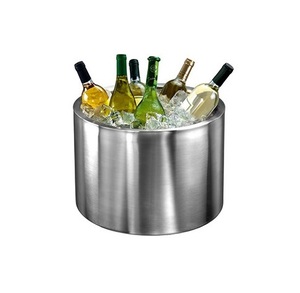 Round Metal <b>Ice</b> <b>Bucket</b> Classic Design Rust Resistant Party Beverage Cooler Gold Finish Hammered <b>Ice</b> <b>Bucket</b> Metal Wine <b>Bucket</b> - Product Image 4