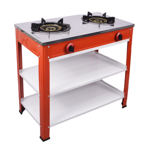 S-7802S Stainless Steel Commercial Use Outdoor Hotel <strong>Gas</strong> Range Free Standing 2 Burners <strong>Knob</strong> French Dutch Cooking Appliance - Product Image 4
