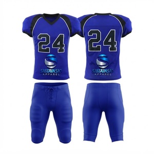 Uniforme de football américain pour hommes, uniforme de football américain pour femmes, uniforme de football américain unisexe pour vêtements de sport - Product Image 1