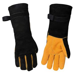 Guantes de Soldadura de Cuero Resistentes al Calor, Guantes de Seguridad Industriales, Guantes de Soldadura de Cuero al por Mayor, Protección Térmica para el Trabajo - Product Image 1