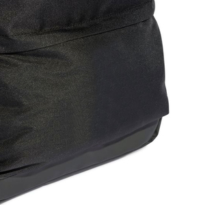 Nylon Backpack With Adjustable Strap Zipper Closure Unisex Casual Daily Use 20-<b>30L</b> Capacity Solid Black Design - Product Image 6