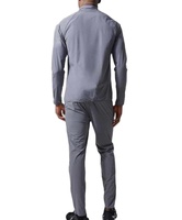 Conjunto Deportivo Personalizado Sin Marca de Dos Piezas para Hombre, Chaqueta Cortavientos Informal de Poliéster/Algodón para Invierno, Secado Rápido, para Correr