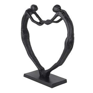 Heart Shape Figurine Pose Brass Sculpture Romantic Table <b>Object</b> For Romantic Home Decor And Photography Prop For Aesthetic Shots - Product Image 4