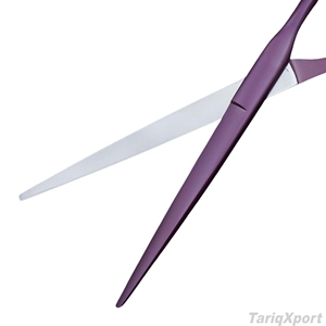 Ciseaux de barbier professionnels en acier inoxydable, couleur unique, vente en gros, tranchants, pour la coupe de cheveux, logo personnalisé, pour salon de coiffure - Product Image 2