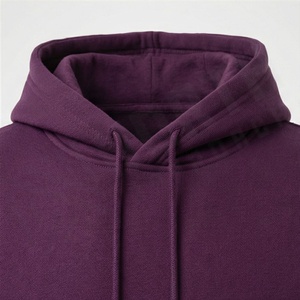 Wholesale Hoodie Custom Embroidered Logo Private Label Cotton French Terry Oversized High Quality <b>Pullover</b> <b>Mens</b> Sweatshirt Top - Product Image 4