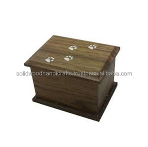 Urna Funeral de Madera Tallada a Mano para Cenizas de Mascotas Urnas Cremación de Madera para Cenizas de Gato y Perro Urnas de Recuerdo a Bajo Precio - Product Image 4