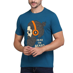 T-shirts décontractés pour hommes en coton 100% personnalisés, dernière conception, impression sérigraphique, haute qualité, anti-boulochage, 180g, coupe ample – Vente en gros fabricant - Product Image 1