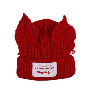 Bonnet en tricot personnalisé pour femme, chaud, respirant, imperméable, avec patch logo en laine douce à 100 %, pour un usage quotidien - Product Image 5