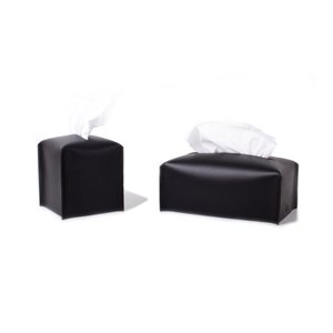 Boîte à mouchoirs en cuir véritable de qualité supérieure, robuste, étui à serviettes, distributeur de papier de luxe pour suite d'hôtel LTBC-0001 - Product Image 3