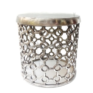 MODERN HOME DECORATIVE BEDSIDE <b>STOOL</b> / METAL <b>STOOL</b> / NAIL TABLE ROUND SHAPE SIDE <b>STOOL</b> - Product Image 1