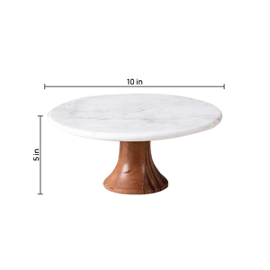 Custom Logo Decoration <b>Marble</b> And Wood <b>Cake</b> <b>Stand</b> Hexagon Shape Factory Wholesale Direct Round <b>Marble</b> <b>Cake</b> <b>Stand</b> - Product Image 2