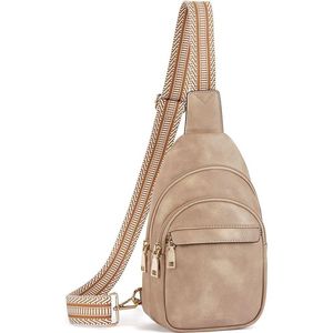 Piccola Borsa a Tracolla in Pelle da Donna, Pratica Borsa da Viaggio a Tracolla - Product Image 1