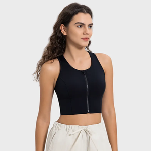 บราซิปแบบสั่งทำปี 2026 เป็นมิตรกับสิ่งแวดล้อม สายปรับได้ แผ่นรองถอดออกได้ น้ำหนักเบา แห้งเร็ว ระบายอากาศดี ผ้าริบไร้ตะเข็บ สำหรับโยคะ - Product Image 1