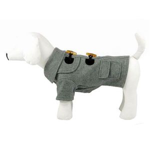 Cappotto per Animali Domestici in Lana con Rivetti Statici e Colletto alla Moda, Elegante Abbigliamento per Animali - Product Image 6