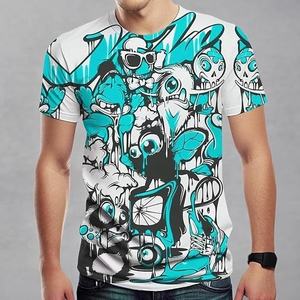 เสื้อยืดผู้ชายลายกราฟิกฉลามหน้าร้อน ผ้าตาข่ายระบายอากาศ กันลม แห้งเร็ว เป็นมิตรกับสิ่งแวดล้อม แขนสั้น สไตล์ลำลอง แบบยูนิเซ็กส์ - Product Image 4