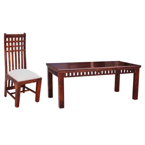 Juego de Mesa de Comedor de Madera Maciza al por Mayor con 6 Sillas, Muebles de Comedor de Madera para Restaurantes, Cafés, Hoteles y Hogares - Product Image 6
