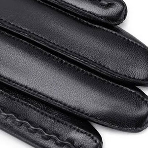 Gants d'hiver en cuir personnalisés de haute qualité pour hommes et femmes, accessoire de mode haut de gamme pour dames et messieurs, vente en gros de gants pour femmes - Product Image 2