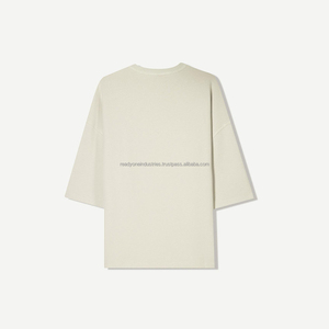 เสื้อยืดวินเทจสำหรับผู้ชายเสื้อยืดฟอกสีกรดสำหรับผู้ชายเสื้อยืดผ้าฝ้ายโอเวอร์ไซส์ทรงหลวมออกแบบได้ตามต้องการ - Product Image 5