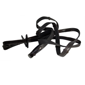 Cinturón de cuero de diseño personalizado para caballos, tejido con remaches y riendas con hebilla, personalizable - Product Image 6