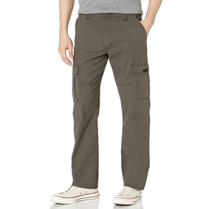 Men's Casual <b>Cargo</b> Pants Straight Leg Midweight Canvas Multiple Pockets Breathable Button Fly Autumn Wear - Product Image 1