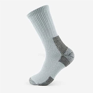 Chaussettes pour hommes en coton et élasthanne, tricotées, absorbant la transpiration, couleur unie, sport, automne - Product Image 2