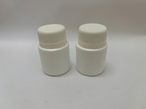 Juego de Botellas de Plástico HDPE Blancas, Ligeras y Duraderas, con Tapa de Cilindro, Fondo Plano, Impresión por Transferencia de Calor, Aptas para Líquidos, APS - Product Image 3