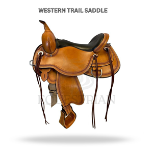 Western Trail Saddle Horse Riding Saddle Equestrian <b>Equipment</b> - Product Image 2