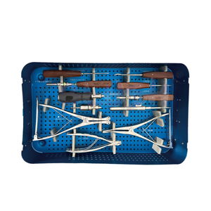 Stainless Steel Manual Basic Orthopedics Implant Locking Ankle Plate Instrument Set for Foot and Ankle Surgery by <b>Blush</b> Surgical - Product Image 1