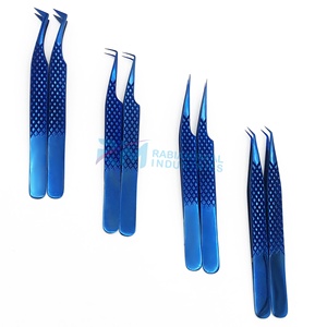 Kit de pinces à extensions de cils RMI, dernière conception Blue Plasma, marque privée, haute qualité, outils en acier inoxydable, pointes en fibre pour volume - Product Image 6