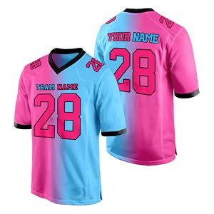 Maillot de football américain rétro pour adulte en polyester extensible avec empiècements contrastants, personnalisable, confortable, sublimation de qualité supérieure - Product Image 6