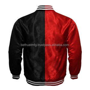 Chaqueta Varsity de Béisbol para Hombre, de Invierno, Satinada, de Alta Calidad, con Diseño Moderno de Dos Tonos, Totalmente Personalizable - Product Image 2