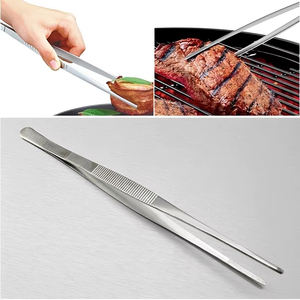 Kitchen Tweezer Multifunctional Stainless Steel <b>BBQ</b> Tongs Grill Clip Kitchen Gadgets Cooking Tweezers Buffet <b>Tool</b> For Home Use - Product Image 2