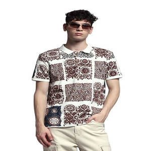 Camiseta de Algodón Lisa Estilo Urbano Vintage, Camiseta Holgada con Hombros Caídos, Camiseta Personalizada de Alta Calidad con Estampado, Camiseta Pesada para Hombre - Product Image 1