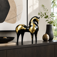 Ornement Moderne Minimaliste Abstrait Cheval Tang, Décoration de Table pour Maison, Bureau, Salon, Armoire, Artisanat