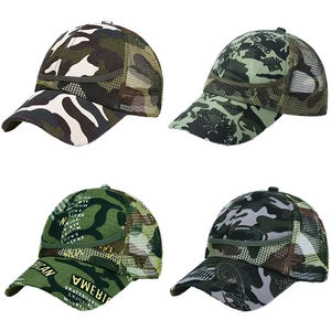 Gorras Trucker de Malla de Algodón con Visera Curva Personalizadas OEM, Gorras de Béisbol con Bordado 3D en Relieve, Gorras Trucker con Diseño de Puntos y Cierre Ajustable - Product Image 1