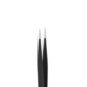 Pinzas para Pestañas FLAVIO MEDICOS con Punta de Fibra de 10 mm, Acero Inoxidable Serrado, Alta Precisión, Curvadas, para Extensión de Pestañas de Volumen, Profesionales - Product Image 5