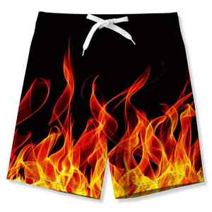 Shorts de plage Oxford pour hommes de qualité supérieure, respirants, à séchage rapide, anti-transpiration, taille mi-haute avec cordon de serrage, décontractés, vente en gros - Product Image 5